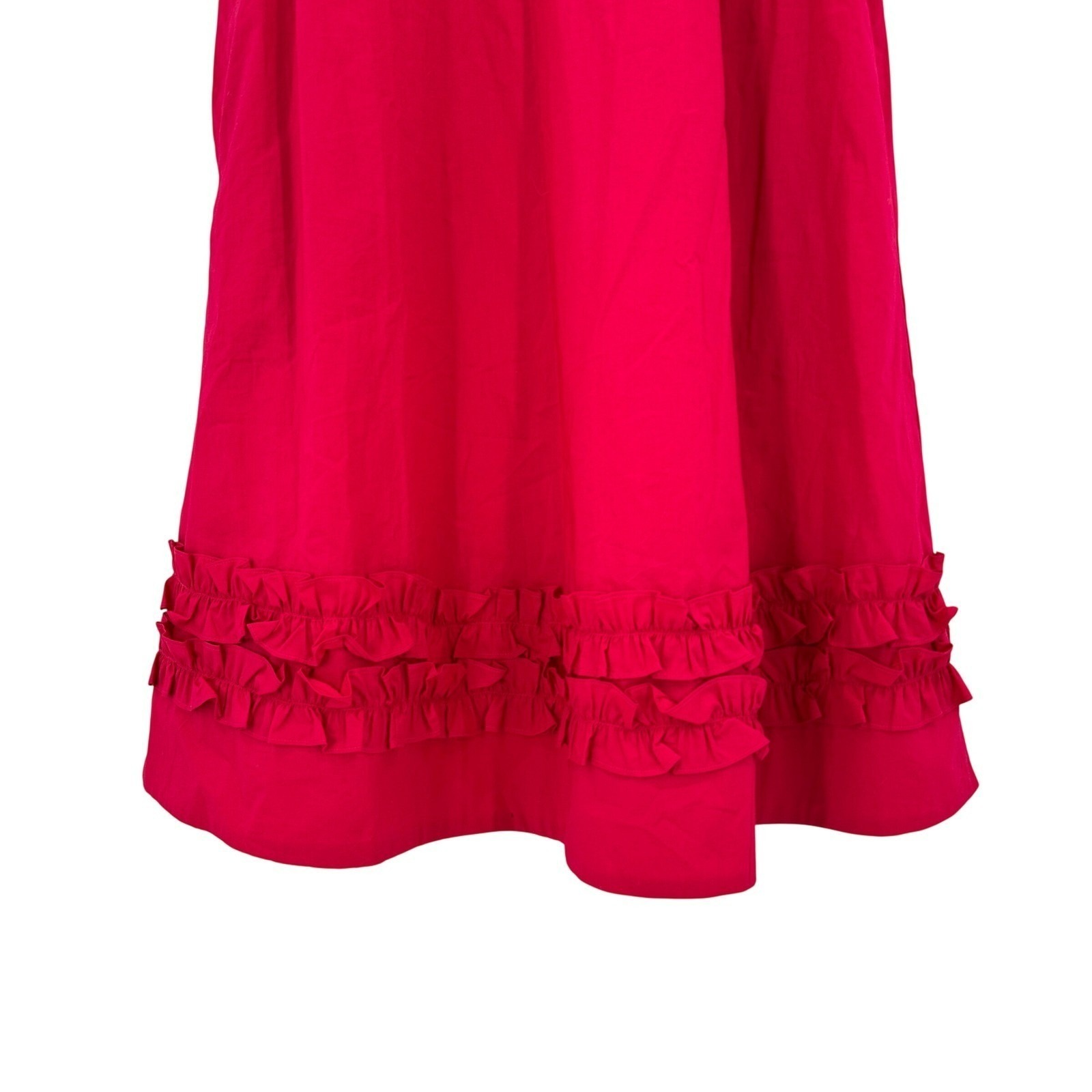 Lesley Evers Harper Magenta Pink Cotton Ruffle Collar Shift Dress Large Nwt Read — image 5 of 8
